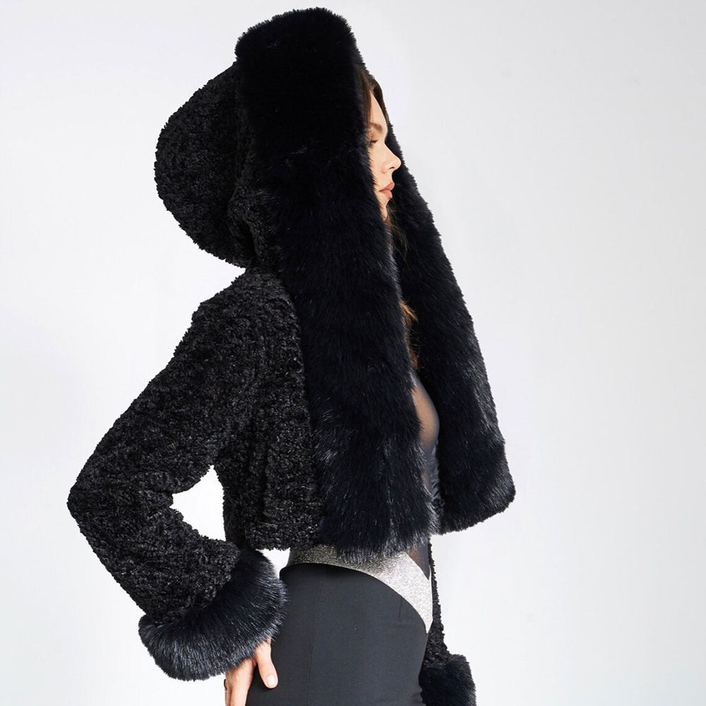 Cropped Fur Coat